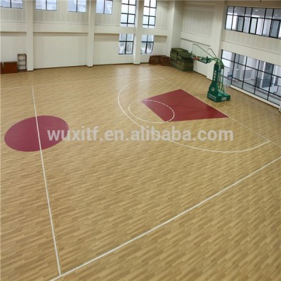 Waterproof Sturdiness Linoleum Basketball Flooring From China