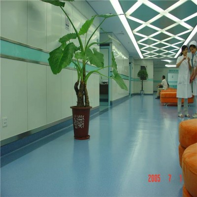 Vinyl Homogeneous Pvc Resilient Plastic Flooring Flooring Roll For Hospital